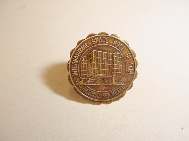 Vintage International Space Hall Of Fame Lapel Pin